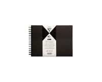 Album à personnaliser de 40 feuilles 185g/m2 au format 27x20cm - Noir