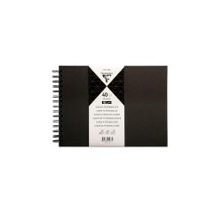 Album à personnaliser de 40 feuilles 185g/m2 au format 27x20cm - Noir