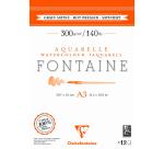 Fontaine bloc collé 2 côtés 12F A3 300g grain satiné