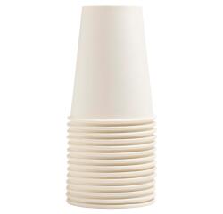 Vasos de cartón sin plástico - 20 cl - Ø 7 cm - Blanco