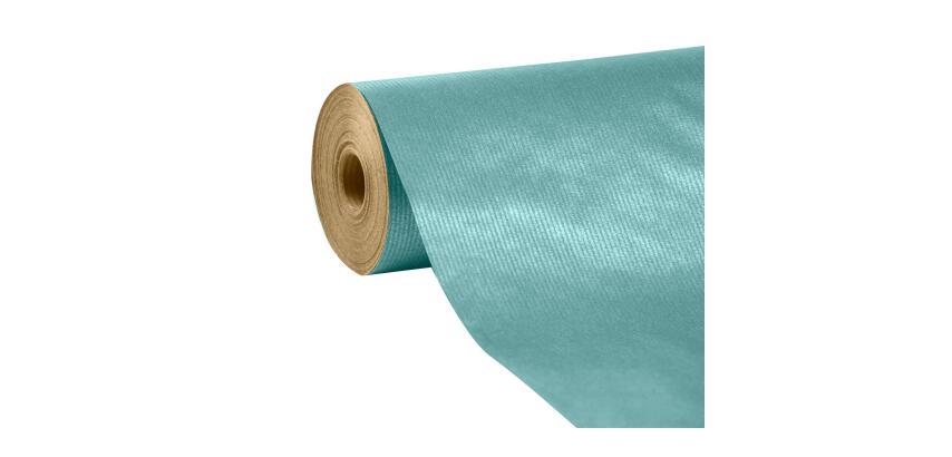 Unicolor, kraft brun 60g, rl 50x0,70m Turquoise - Turquoise