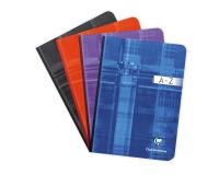 Répertoire brochure dos toilé A5 192 pages petits carreaux - Assortis