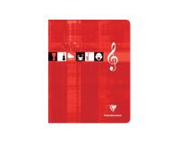 Cahier Musique & Chant piqué 17x22 cm 56 pages grands carreaux - Assortis