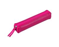 CUIR TEINTÉ Trousse SLIM 19,5x2,5x4 cm Framboise