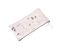 COSMICUIR DAIM Trousse plate 22x11cm - Argent