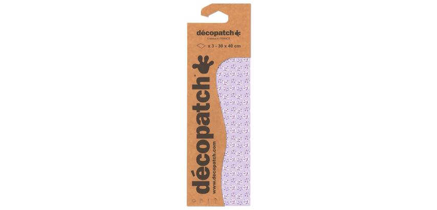 Décopatch 3 Sheets ref.740 - Purple