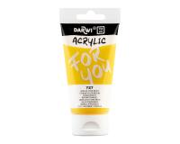 Darwi For You tube de peinture acrylique 75 ml - Jaune de titane moyen