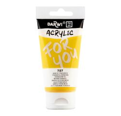 Darwi For You tube de peinture acrylique 75 ml - Jaune de titane moyen