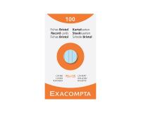 Karteikarten, liniert, nicht gelocht, 75x125mm, Packung mit 100 Stück - Farben sortiert