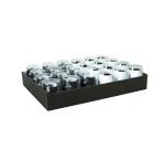 Plat.24 oeufs mat recto/verso coque N/B - Noir & Blanc