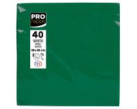 Paquet de 40 serviettes micro-gaufrées ouate 2 plis - 38x38 cm