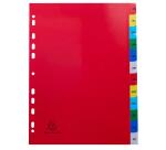 Indices 12 Pt Jan-Dec A4 PP Col Tabs - Assorted colours