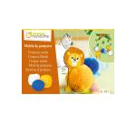 Boîte créative, Pompons, Animaux de la savane - Multicolore