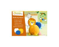 Boîte créative, Pompons, Animaux de la savane - Multicolore