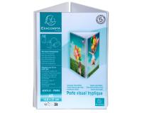 Triangle Stand up sign holder A5 portrait Office - Crystal