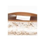 CÉLESTE CUIR Trousse ronde Ø5,5x22 cm Lazer Or