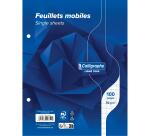 Clairefontaine Loose-Leaf Sheets, Ligne 7000, Seyes, 17x22cm 50 Sheets, 90g, White
