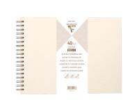 Album à personnaliser de 40 feuilles 200g/m2 au format 32x24cm - Ivoire irisé
