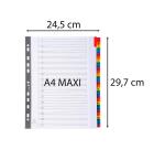 Indices A4+ 31Pt 1-31 Col Tabs White - White