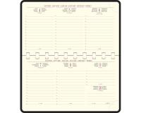 Recharge Agenda de poche Temporel 16S spiralé 9 x 16 cm Semainier Janvier à Décembre 2027