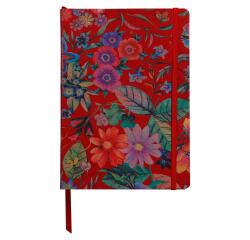 CÉLESTE Carnet A5 RR, Ligné 144 pages Jardin rouge