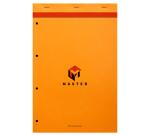 Schreibblock A4+ Master, 80 Blatt 80g, 4-fach gelocht, kariert - Orange