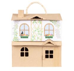 Maison de poupée 25x24x27cm - Kraft
