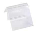 Sujeta-carta CLIP - A7 ancho 5 cm - 50x80x40 mm - Cristal