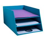 Letter tray w.3 levels Teksto purple