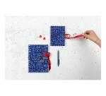 Le Mur des Je t'aime, Carnet rembordé rigide A6 10,5x14,8 cm, 144 pages, uni, fermeture avec ruban