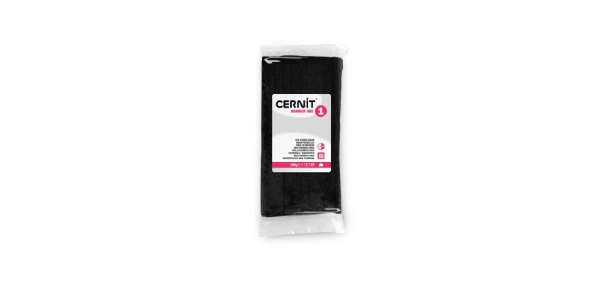 Cernit n°1 500g Zwart - Zwart
