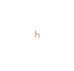 Small Kraft Letter 'H' 8.5cm - Kraft