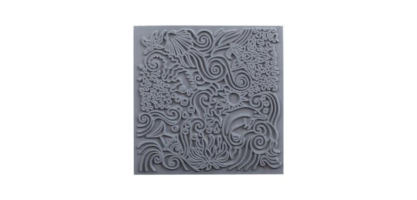 Cernit plaque de texture Under the sea - Gris