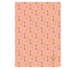 Carnet piqûre textile Neo Deco Collection Printemps-Été 14,8x21cm 96 pages ligné motifs assortis papier ivoire 90g - Assortis