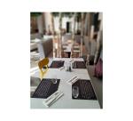 Tray of 400 recycled embossed paper placemats 80g/m2, Slate - Size 30x40cm - Slate