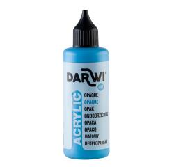 DARWI Acrylfarbe opak, Flasche 80ml, Blau - Blau