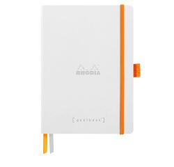 Rhodiarama Goalbook A5 mit flexiblem Einband, 120 Blatt elfenbein 90g, Dot/punktkariert - Weiß
