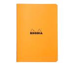 Cahier piqué Rhodia Classic 14,8x21 cm 96 pages ligné non détachables 80g - Orange