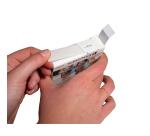 Etuis de 600 autocollants double face - Blanc