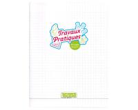 Cahier Travaux Pratiques piqué 8000 POLYPRO 24x32 cm 96 pages grands carreaux + uni 90 g - Incolore