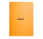 Rhodia Classic Stapled Notebook Orange - A4 - 96 Pages - 80gsm - 5x5 Squares - Orange|