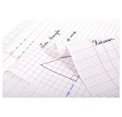 PAPIER AFFICHE REGLURE, Paquet de 25 feuilles séyès 90g/m2 au format 60x80cm