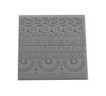 Cernit plaque de texture Geometrics - Gris