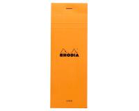 Bloc agrafé Rhodia N°8 7,4x21 cm 80 feuillets ligné 80g - Orange