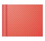Papier 80g, Tiny Rolls 5x0,35m, Carrés - Rouge