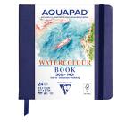 Carnet rembordé rigide Aquapad 14x14 24F 300g