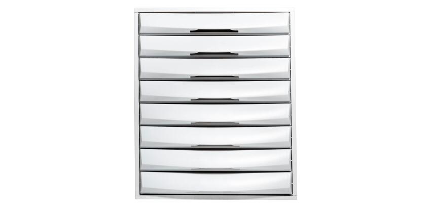 Exacompta THE SYSTEM 8 Drawer Set - Light grey