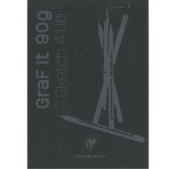GraF'it bloc agrafé 80F A5 90g - Noir