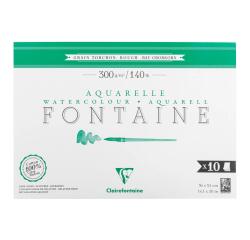 Fontaine bloc collé 1 côté 10F 36x51cm 300g grain torchon