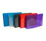 Classeur pour fiches bristol 125x200 2 anneaux 25mm polypropylène Crystal colours